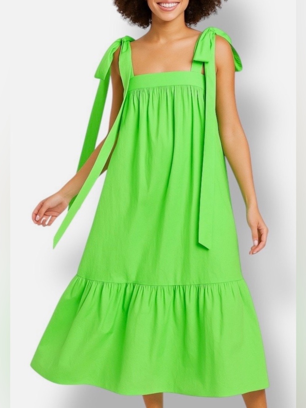 Christopher John Rogers for Target Green Tiered High Low Maxi Tent Dress XS